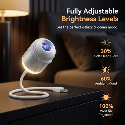 BVJ® NEXT-GEN SMART PROJECTION HD Smart Dynamic 5D Holographic Night Light Projector